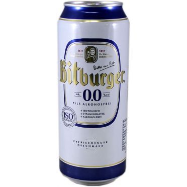 Canette Bitburger sans alcool 50cl