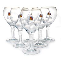 Lot de 6 Verres calice Leffe 25cl