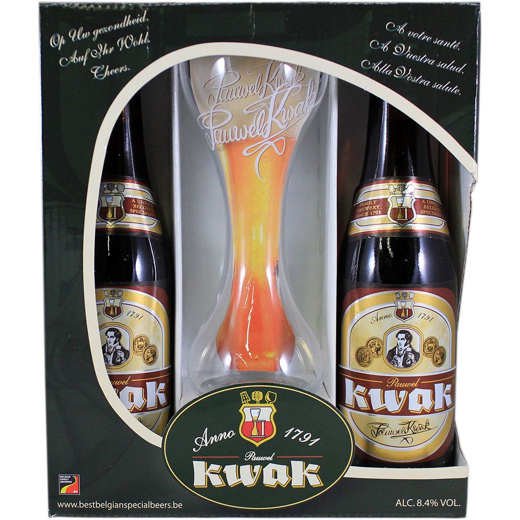 Coffret dégustation Kwak : 2 bouteilles 33cl + verre