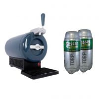 Tap2Go mobile 2-en-1 tireuse à bière avec réfrigérateur à boissons, pour  fûts Heineken de 5 l, réfrigérateur de 13 l, utilisable à la maison et  dans la voiture