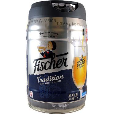 Un fût de 5 litres de Fischer blanche