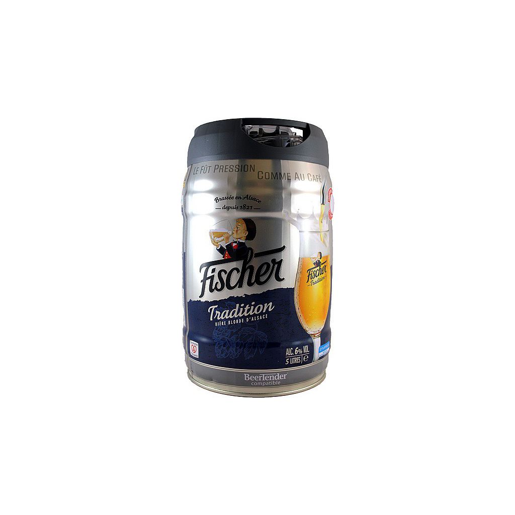 FISCHER TRADITION Fût de biere blonde - Compatble Beertender - 5L
