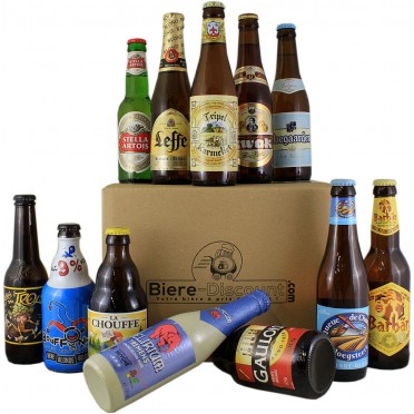 Pack 12 bières belges