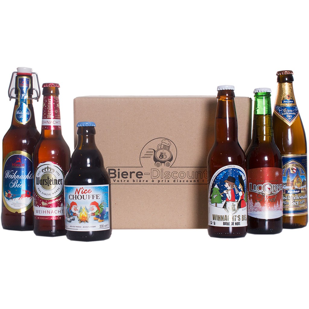 Pack de bières de Noël artisanales - Bio - 6,5% Vol.