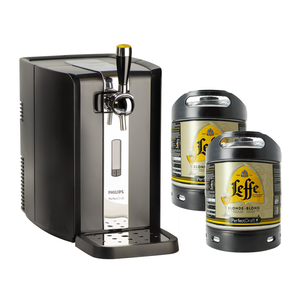 Tireuse à bière Philips Perfectdraft HD3620 et deux futs Leffe Blonde