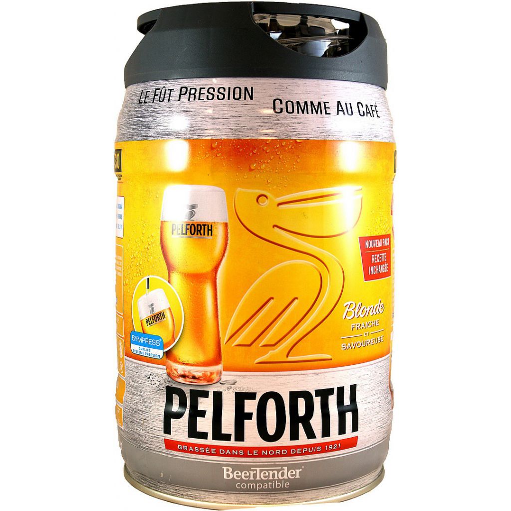 PELFORTH Fût de bière Blonde - Compatible Beertender - 5 L - Lot de 2 - La  cave Cdiscount