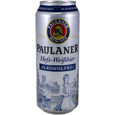 Canette Paulaner Hefe Weissbier sans alcool 50cl