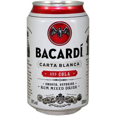 Canette Bacardi Cola 33cl